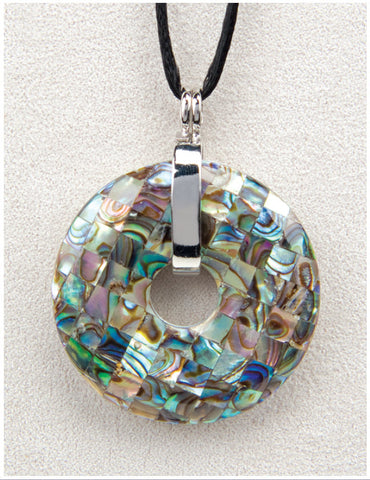 Medicine Stone Necklace: Mosaic Wheel - Divine Clarity
