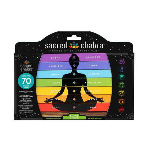 Sacred Chakra Incense Sticks & Holder - Divine Clarity