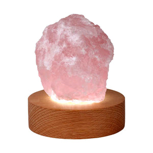 Rose Quartz LED Healing Lamp - Divine Clarity