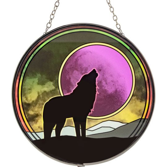 Wolf Sun Catcher - Divine Clarity