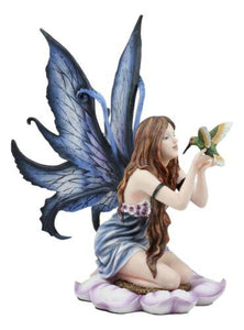 Fairy with Humming Bird Statue - Divine Clarity