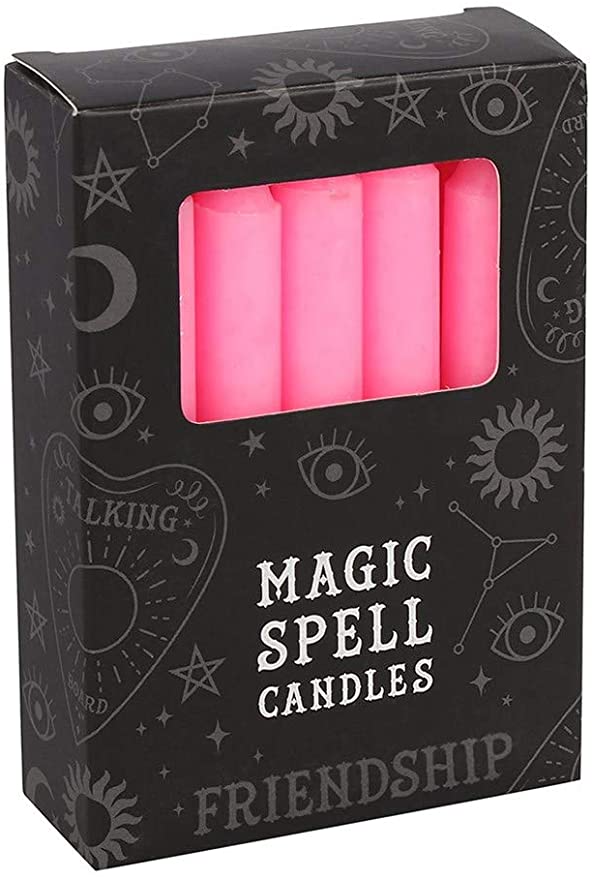 Pink Friendship Magic Spell Candles - Pack of 12 - Divine Clarity