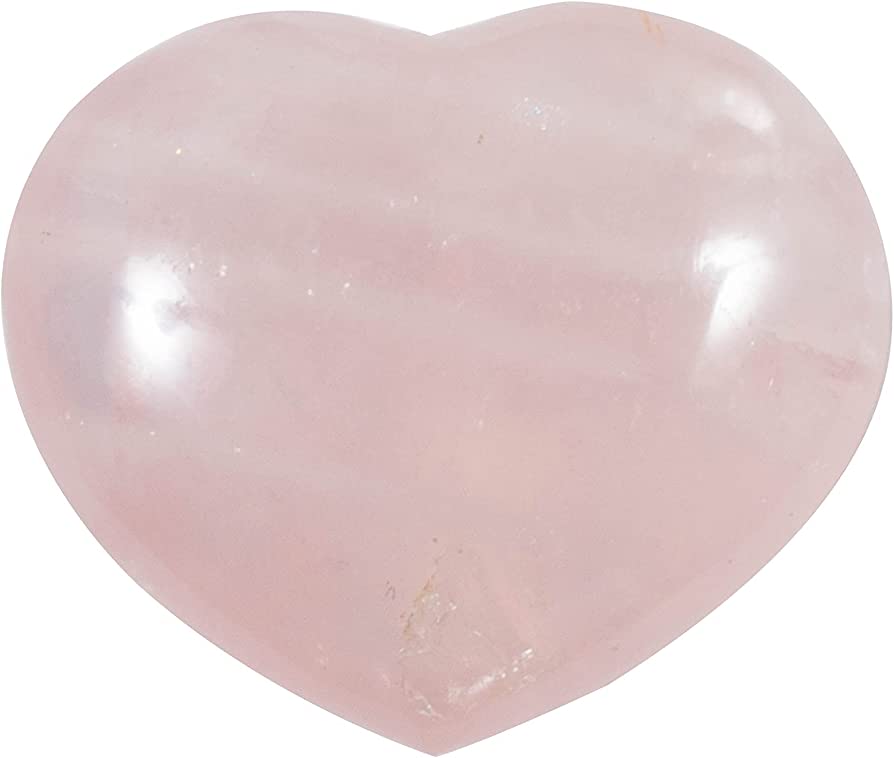 Mini Rose Quartz Heart - Divine Clarity