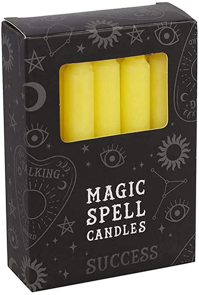 Yellow Success Magic Spell Candles - Pack of 12 - Divine Clarity