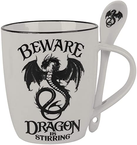 Beware Dragon is Stirring Mug & Spoon Set - Divine Clarity