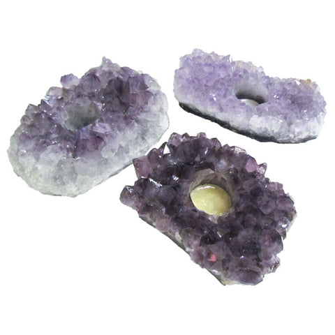Amethyst Tealight Candle Holder - Divine Clarity