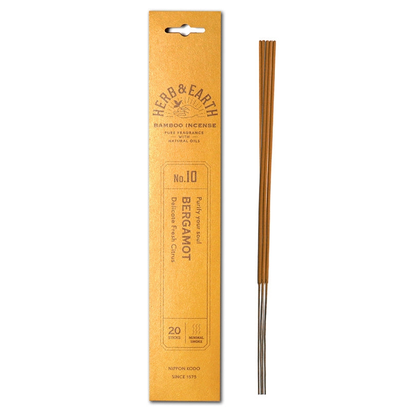 Herb & Earth Incense Sticks - Bergamot - Divine Clarity