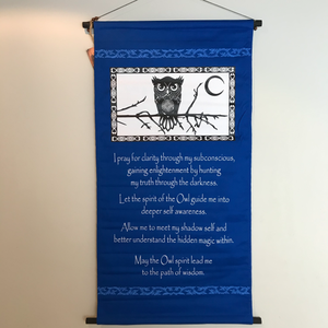 Owl Spirit Prayer Banner