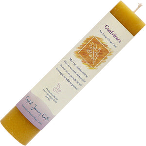 Confidence - Reiki Energy Charged Pillar Candle - Divine Clarity