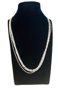 Silver Plated Twist Chain Necklace - Divine Clarity