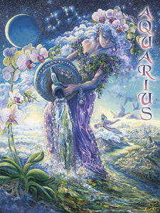 Aquarius - Zodiac Greeting Card - Divine Clarity