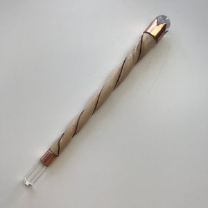 Beachwood Copper Quartz Crystal Wand - Divine Clarity