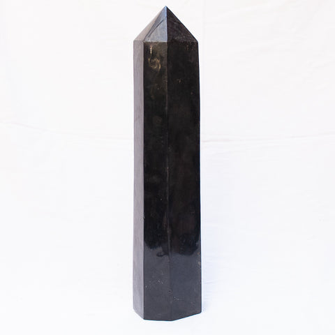 Black Tourmaline Obelisk Tower - Divine Clarity