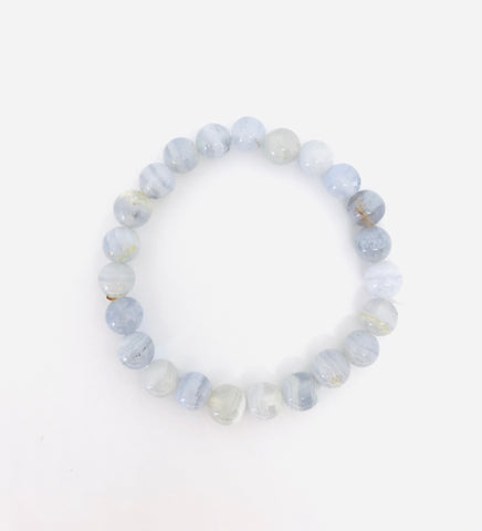 Blue Lace Agate Bracelet - Divine Clarity
