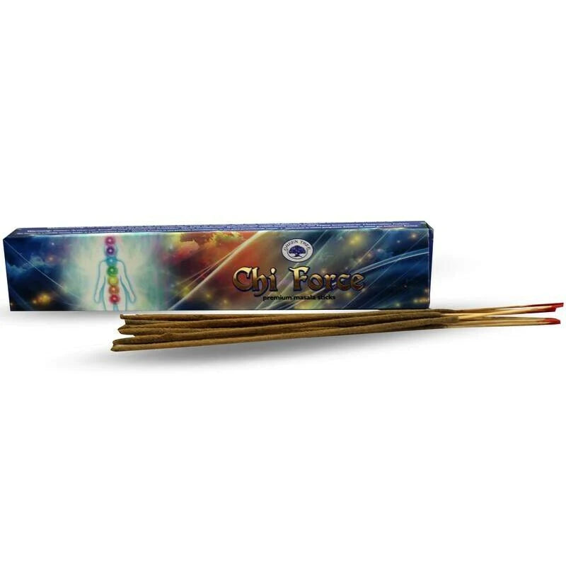 Chi Force Masala Incense Sticks - Green Tree - Divine Clarity