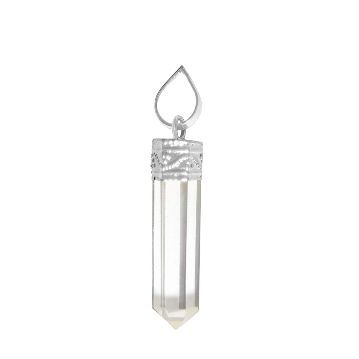 Clear Quartz Pencil Pendant - Divine Clarity