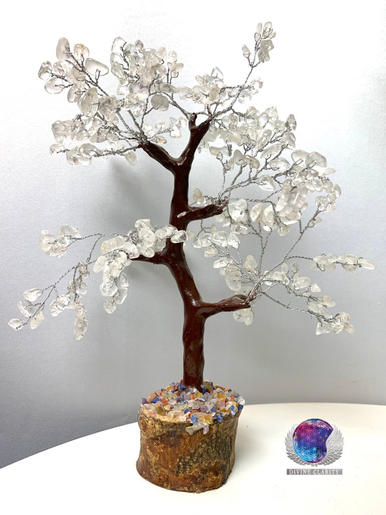 Clear Quartz Crystal - Gemstone Tree
