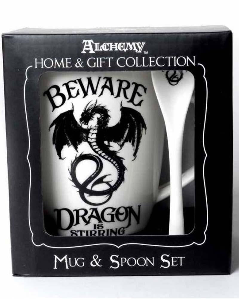 Beware Dragon is Stirring Mug & Spoon Set - Divine Clarity