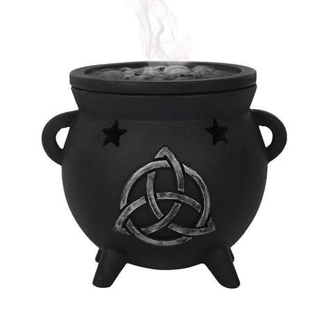 Triquetra Cauldron Incense Cone Incense Burner - Divine Clarity