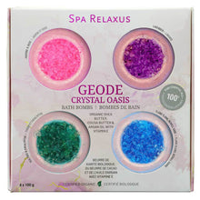 Load image into Gallery viewer, Geode Crystal Organic Bath Bomb Set
