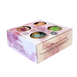 Geode Crystal Organic Bath Bomb Set