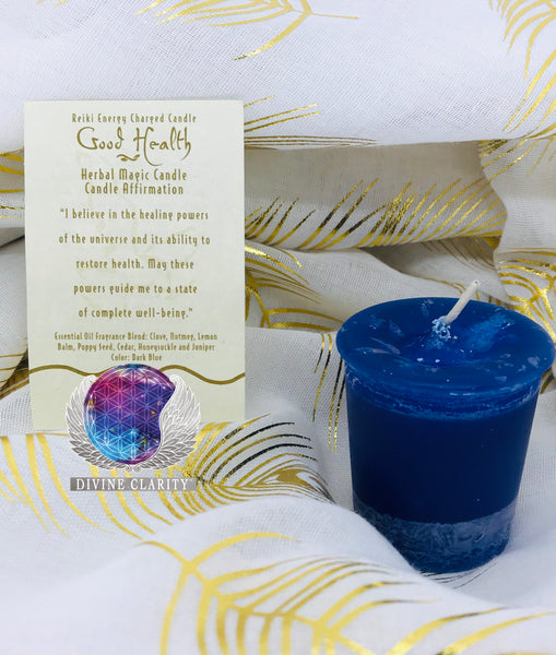 Good Health Reiki Charged Votive Candle - Divine Clarity