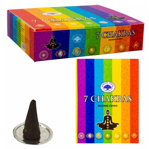 7 Chakra Incense Cones - Green Tree - Divine Clarity