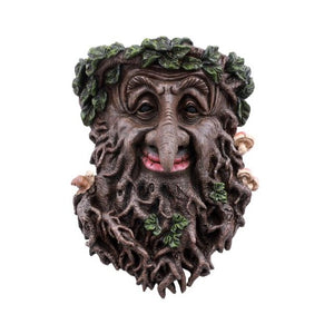 Greenman Plaque with Mushrooms - Divine Clarity