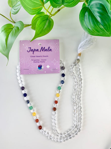 Japa Mala Bead Necklace - Various Bead Options - Divine Clarity