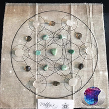 Load image into Gallery viewer, Crystal Grid Kit - Healing / Metatron&#39;s Cube
