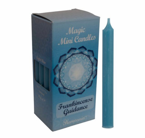 Scented Mini Ritual Candles - 20 Blue / Frankincense / Guidance - Divine Clarity