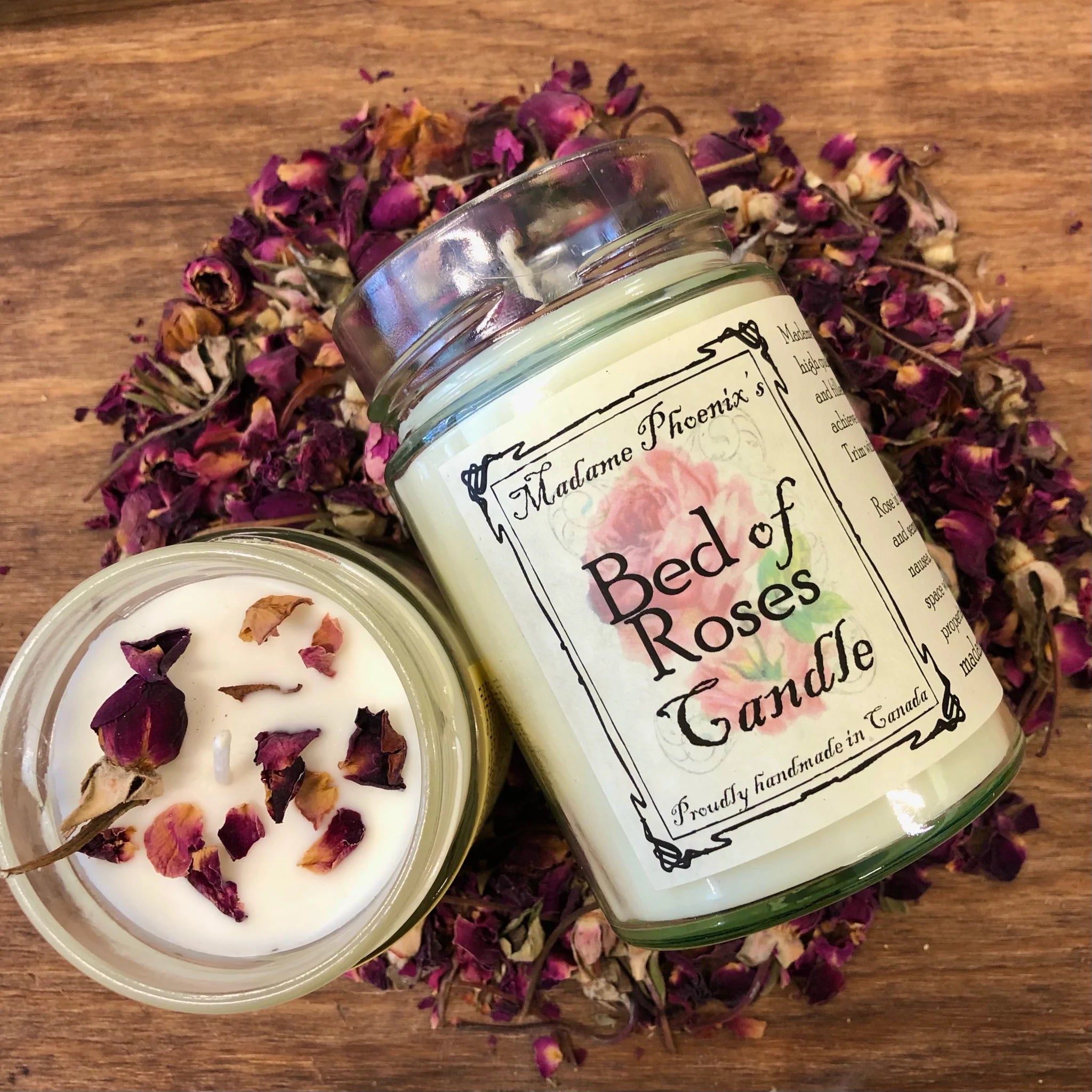 Bed of Roses 12oz Candle - Madame Phoenix - Divine Clarity
