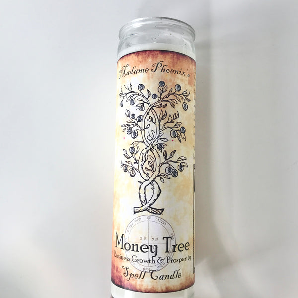 Money Tree 7 Day Pillar Candle - Madame Phoenix - Divine Clarity