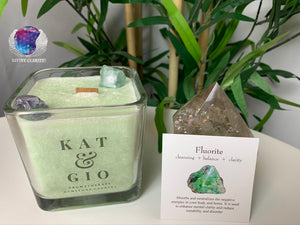Kat & Gio "Exhale" Fluorite Candle