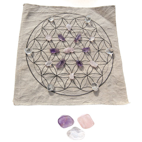Crystal Grid Kit - Love / Flower of Life - Divine Clarity