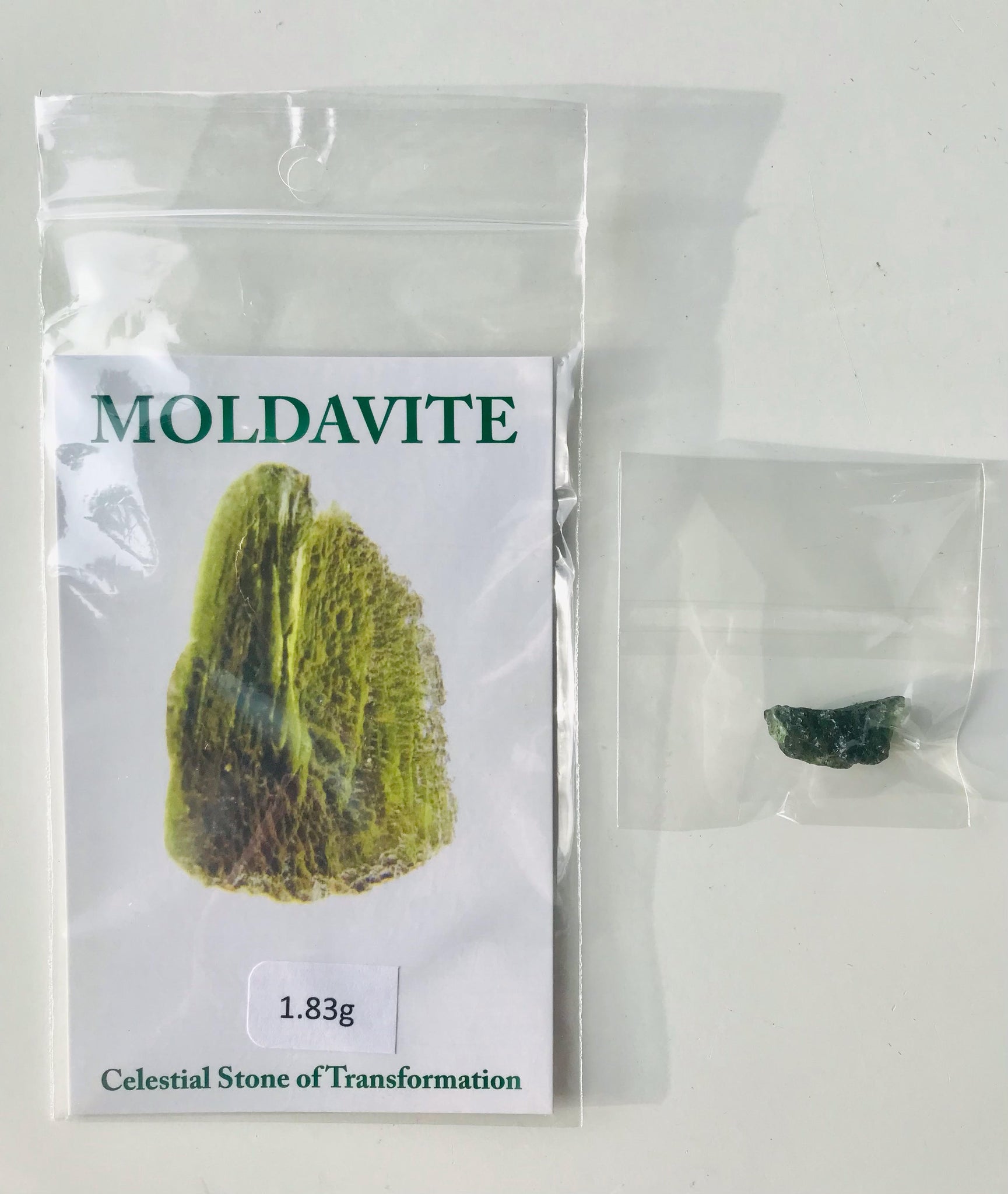 Moldavite Raw Stone (1.83g) - Divine Clarity