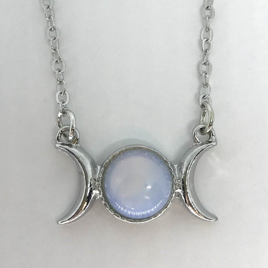 Moon Phase Necklace - Moonstone
