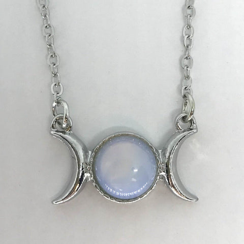 Moon Phase Necklace - Moonstone - Divine Clarity