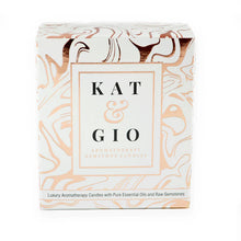 Load image into Gallery viewer, Kat &amp; Gio &quot;Insightful&quot; Orange Calcite Candle
