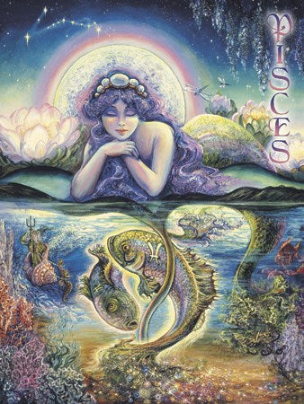 Pisces - Zodiac Greeting Card - Divine Clarity