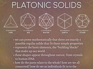 Sacred Geometry Platonic Solid Set - Clear Quartz