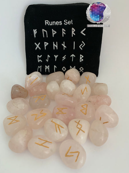 Divination Rune Set - Rose Quartz - Divine Clarity