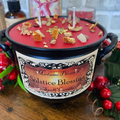 Solstice Blessing Ritual Cauldron Candle - Divine Clarity