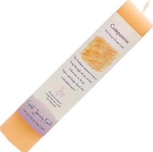 Compassion - Reiki Energy Charged Pillar Candle - Divine Clarity