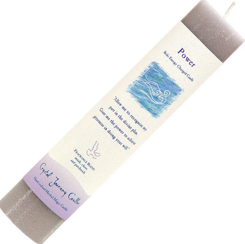 Power - Reiki Charged Pillar Candle - Divine Clarity