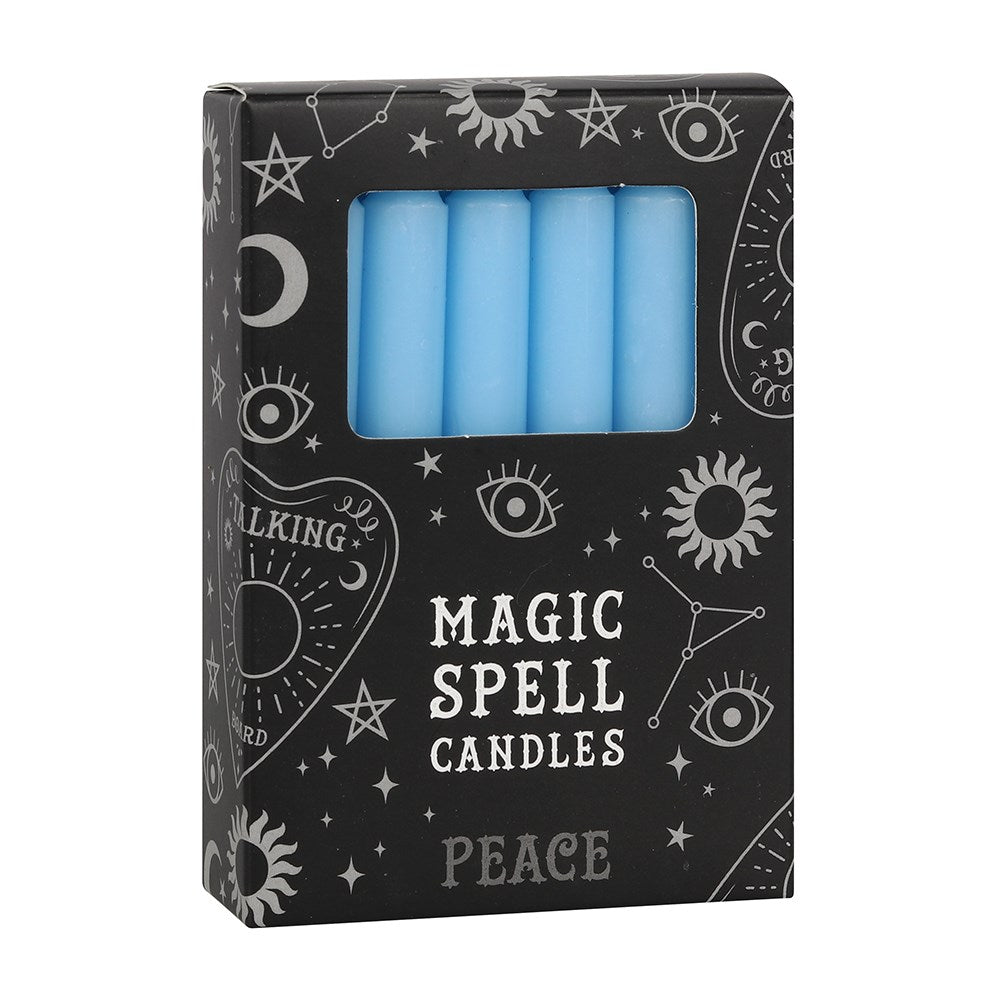 Light Blue Peace Magic Spell Candles - Pack of 12 - Divine Clarity