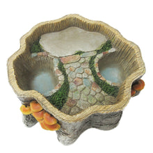 Load image into Gallery viewer, Fairy Garden Tree Stump Planter
