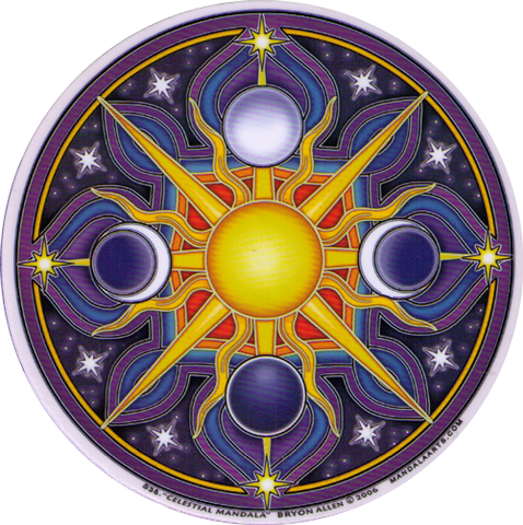 Window Sticker - Celestial Mandala - Divine Clarity