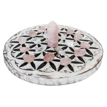 Load image into Gallery viewer, Crystal Grid - Flower of Life Wooden Plaque
