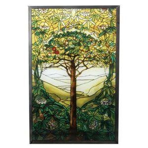Tree of Life - Tiffany Stained Glass Window Hanging